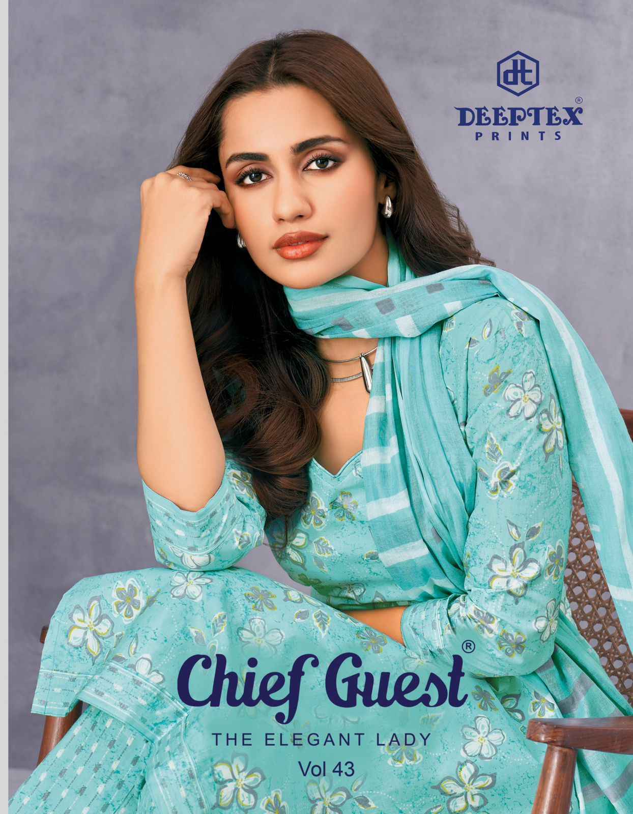 Deeptex Chief Guest Vol 43 Cotton Dress Material Wholesale Price ( 15 pcs Catalogue )