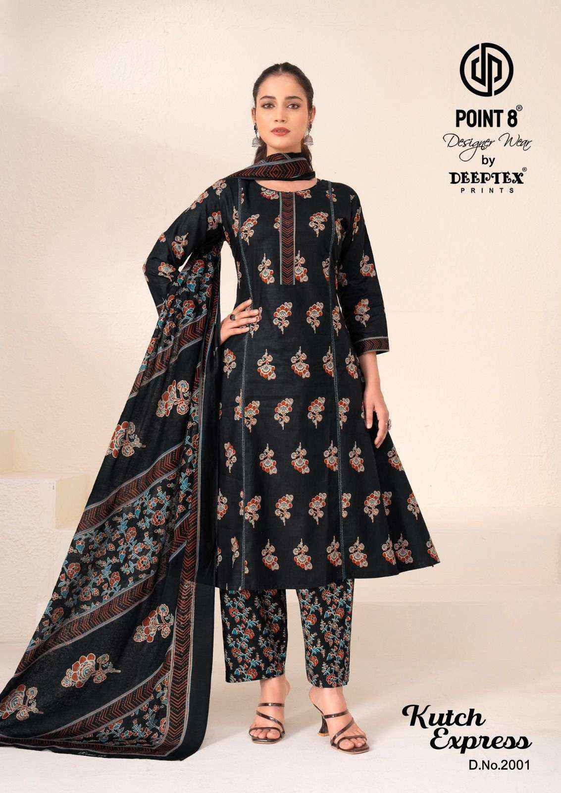 Deeptex Kutch Express Vol 2 Pure Cotton Readymade Suits Wholesale Price ( 8 Pcs Catalogue )