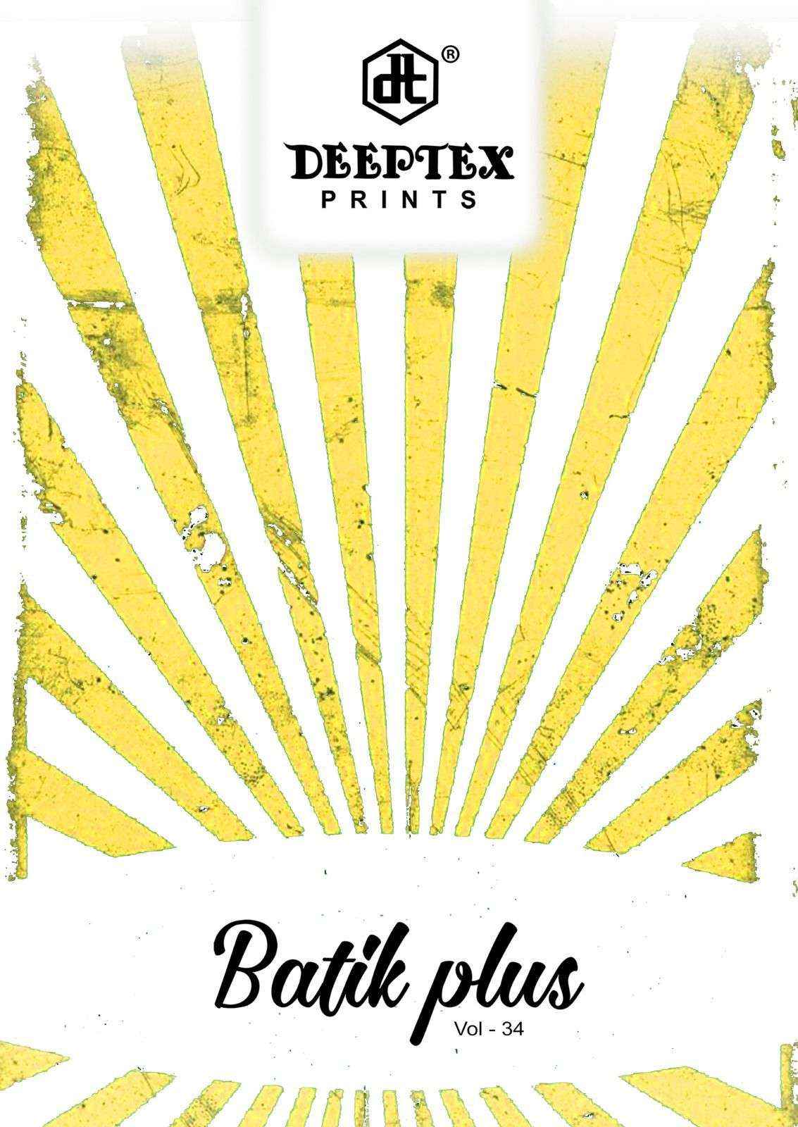 DEEPTEX PRINTS BATIK PLUS VOL 34 COTTON PRINTED PATIYALA DRESS COLLECTION ( 10 PCS CATALOG )