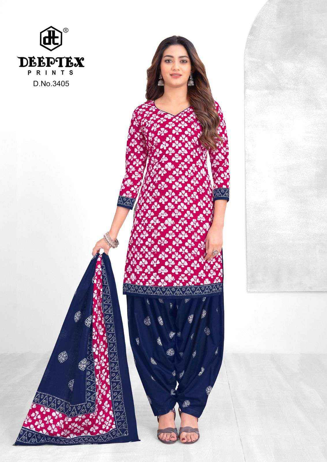 DEEPTEX PRINTS BATIK PLUS VOL 34 COTTON PRINTED PATIYALA DRESS COLLECTION ( 10 PCS CATALOG )