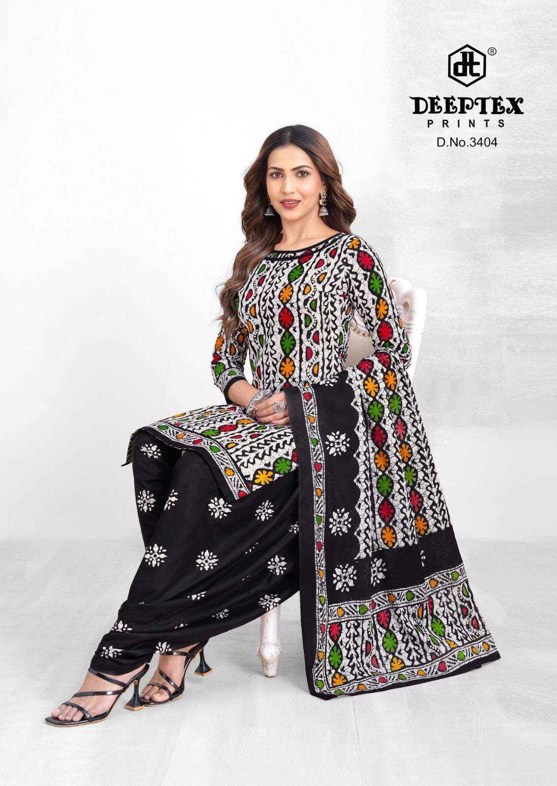 DEEPTEX PRINTS BATIK PLUS VOL 34 COTTON PRINTED PATIYALA DRESS COLLECTION ( 10 PCS CATALOG )