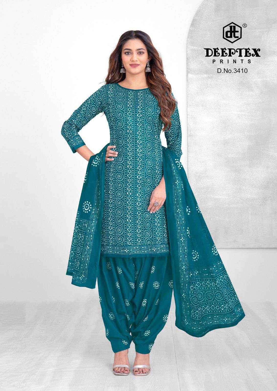 DEEPTEX PRINTS BATIK PLUS VOL 34 COTTON PRINTED PATIYALA DRESS COLLECTION ( 10 PCS CATALOG )