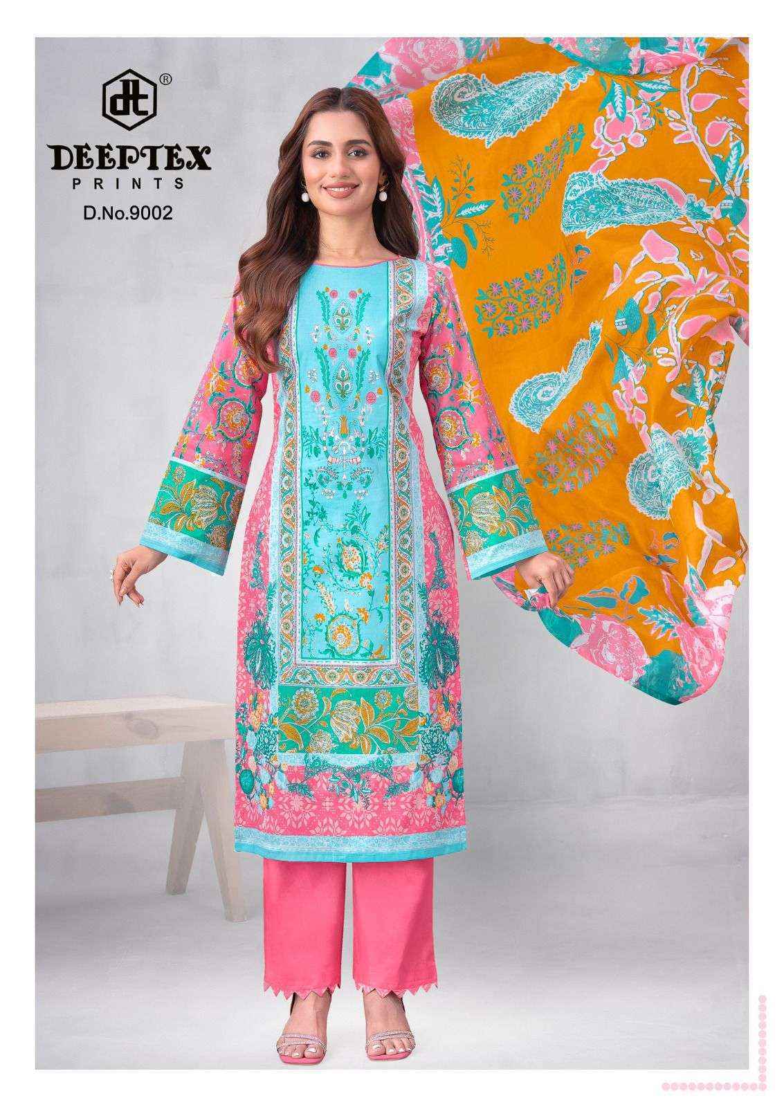 Deeptex Roohi Zara Vol 9 Lawn Cotton Dress Material Wholesale Price ( 8 pcs Catalogue )