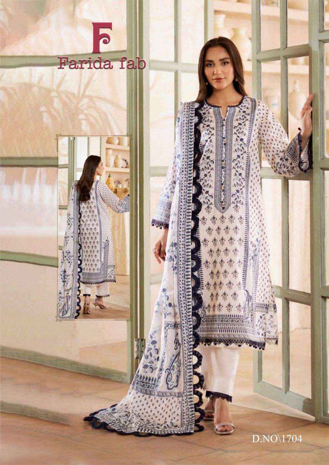 Farida Fab Chevron Vol 17 Exclusive Heavy Cotton Dress Material Wholesale Collection ( 6 Pcs Catalog )