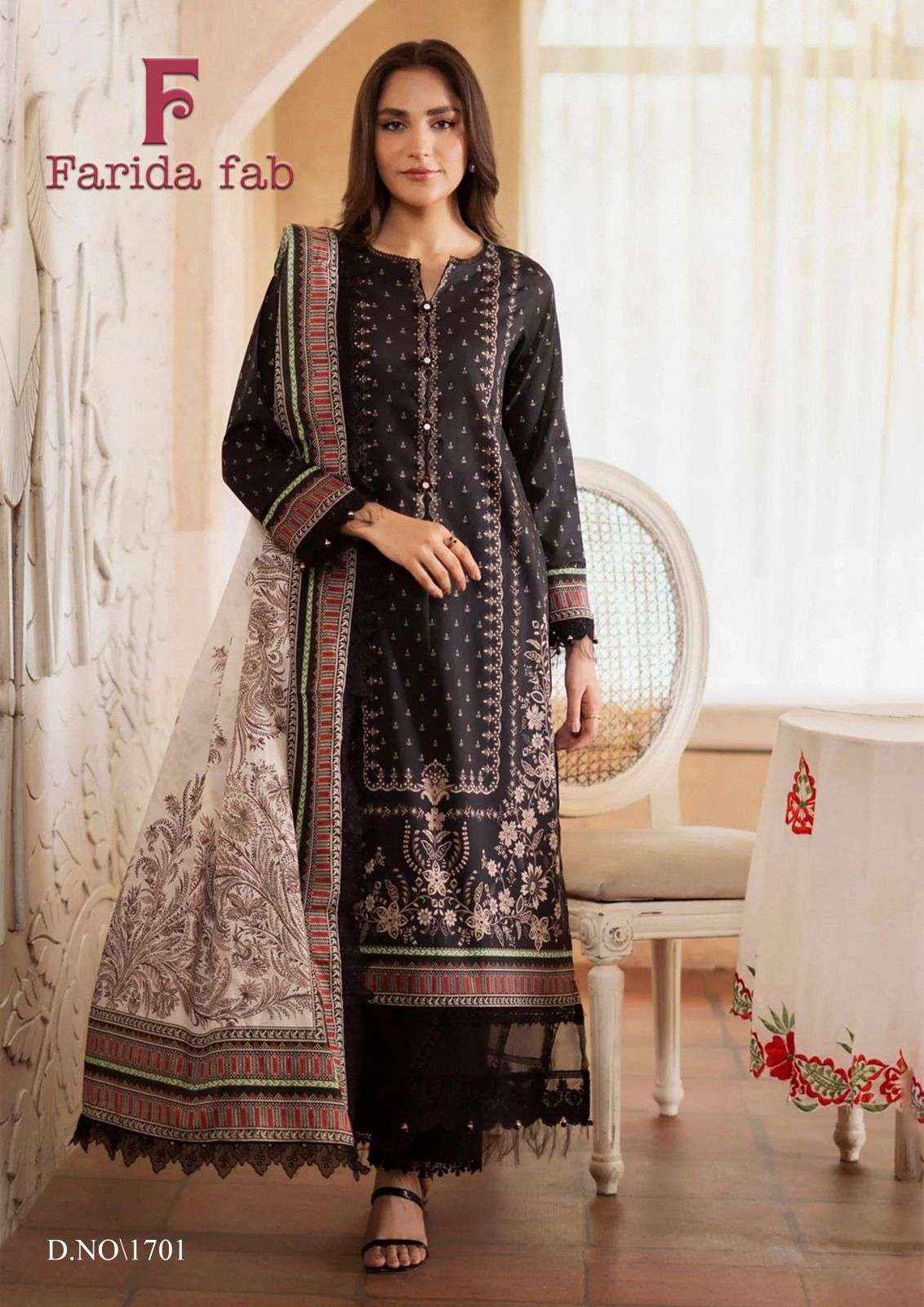Farida Fab Chevron Vol 17 Exclusive Heavy Cotton Dress Material Wholesale Collection ( 6 Pcs Catalog )