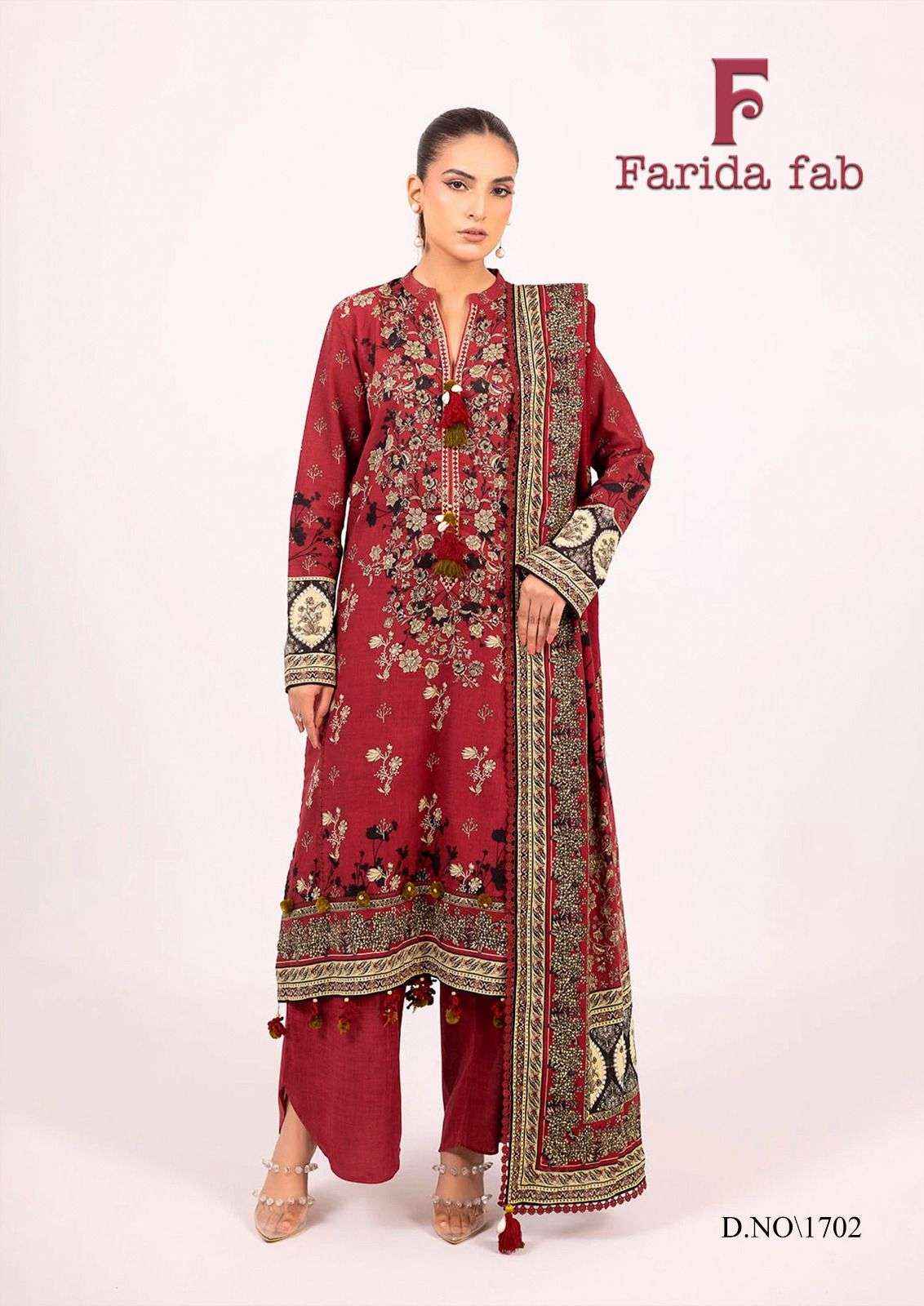 Farida Fab Chevron Vol 17 Exclusive Heavy Cotton Dress Material Wholesale Collection ( 6 Pcs Catalog )