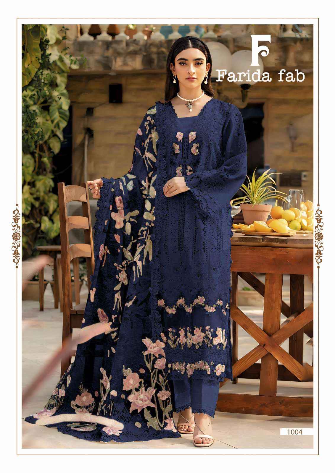 Farida Fab Elaf Premium Cotton Dress Material Wholesale Price ( 6 pcs Catalogue )