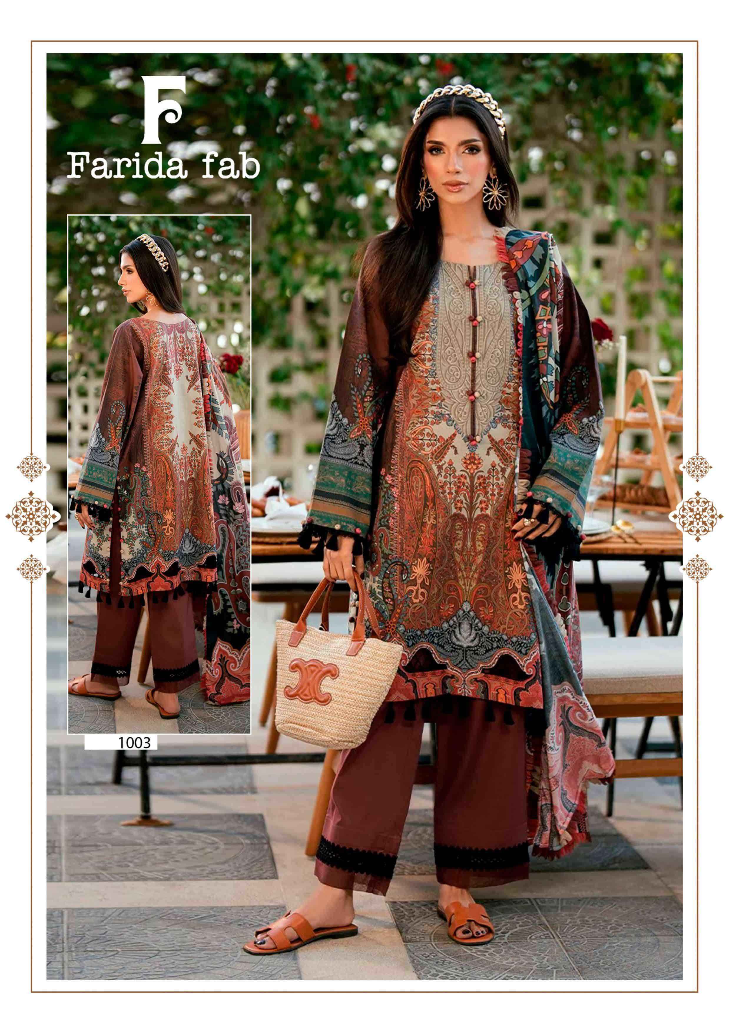 Farida Fab Julfat Vol 11 Pakistani Dress Material Wholesale Price ( 6 Pcs Catalogue )
