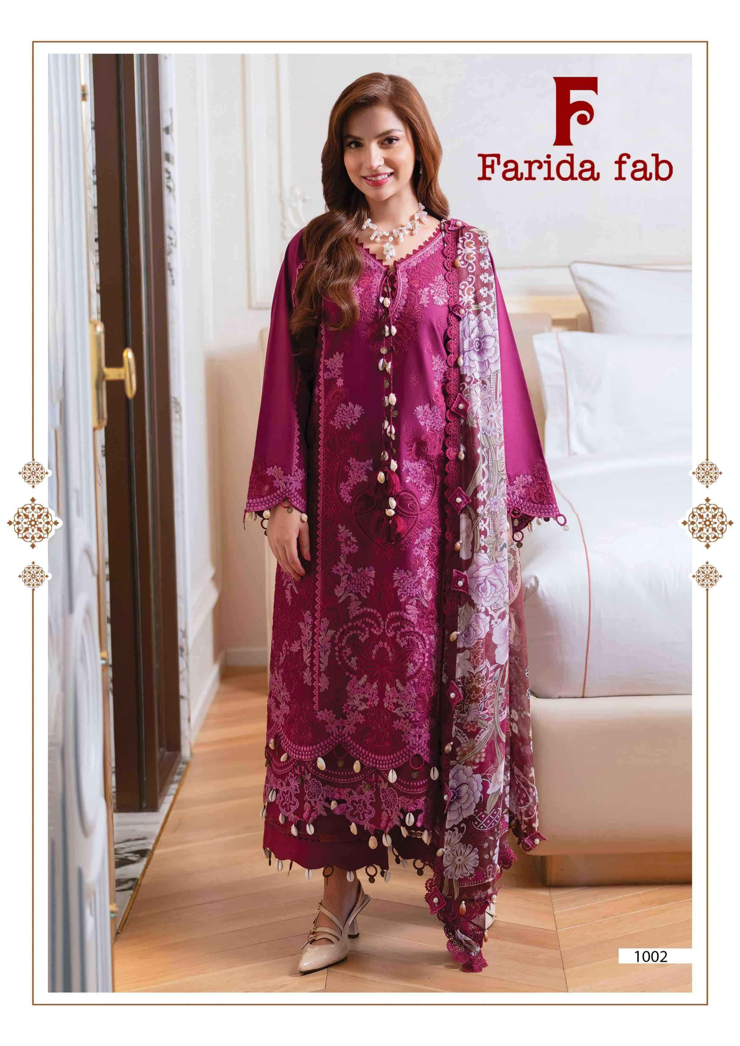Farida Fab Julfat Vol 11 Pakistani Dress Material Wholesale Price ( 6 Pcs Catalogue )