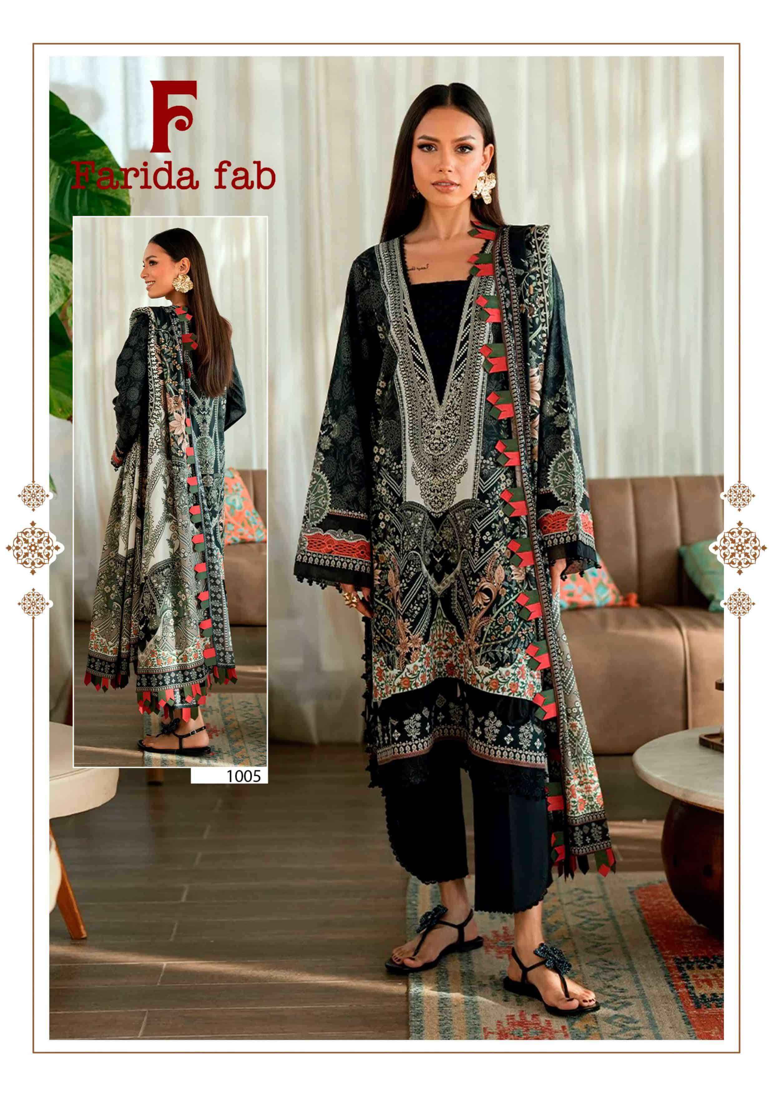 Farida Fab Julfat Vol 11 Pakistani Dress Material Wholesale Price ( 6 Pcs Catalogue )