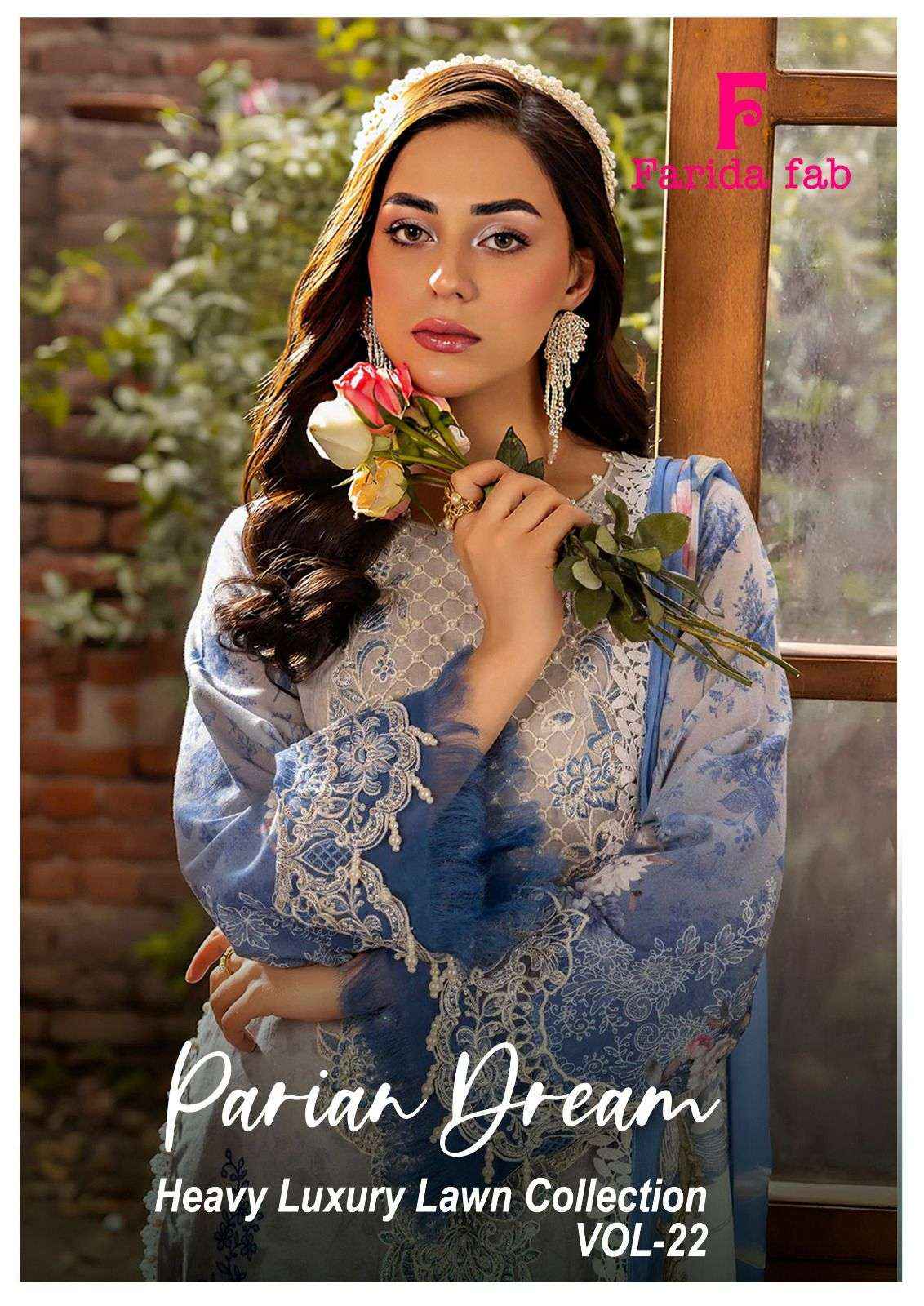 Farida Fab Parian Dream Vol 22 Designer Printed Cotton Dress Material Wholesale Collection ( 6 Pcs Catalog )