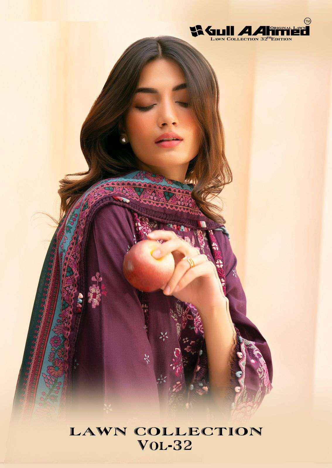 Gull Ahmed Lawn Collection Vol 32 Pakistani Dress Material Wholesale Price ( 6 Pcs Catalogue )