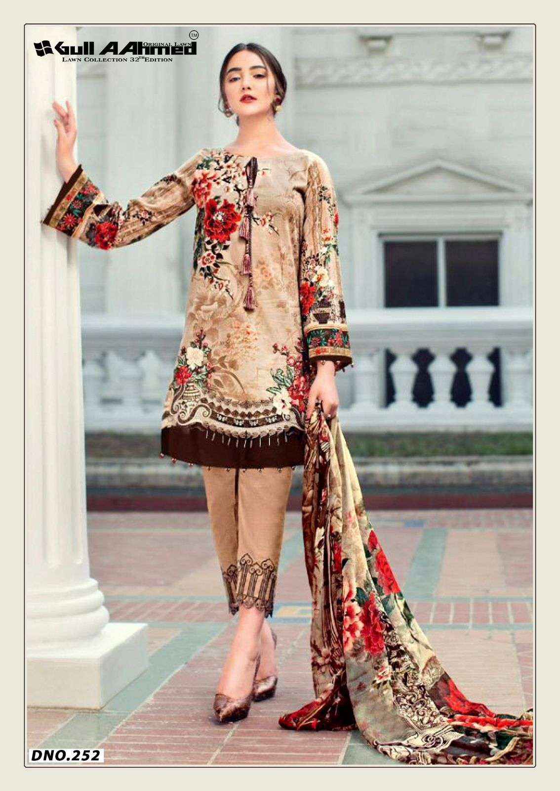 Gull Ahmed Lawn Collection Vol 32 Pakistani Dress Material Wholesale Price ( 6 Pcs Catalogue )