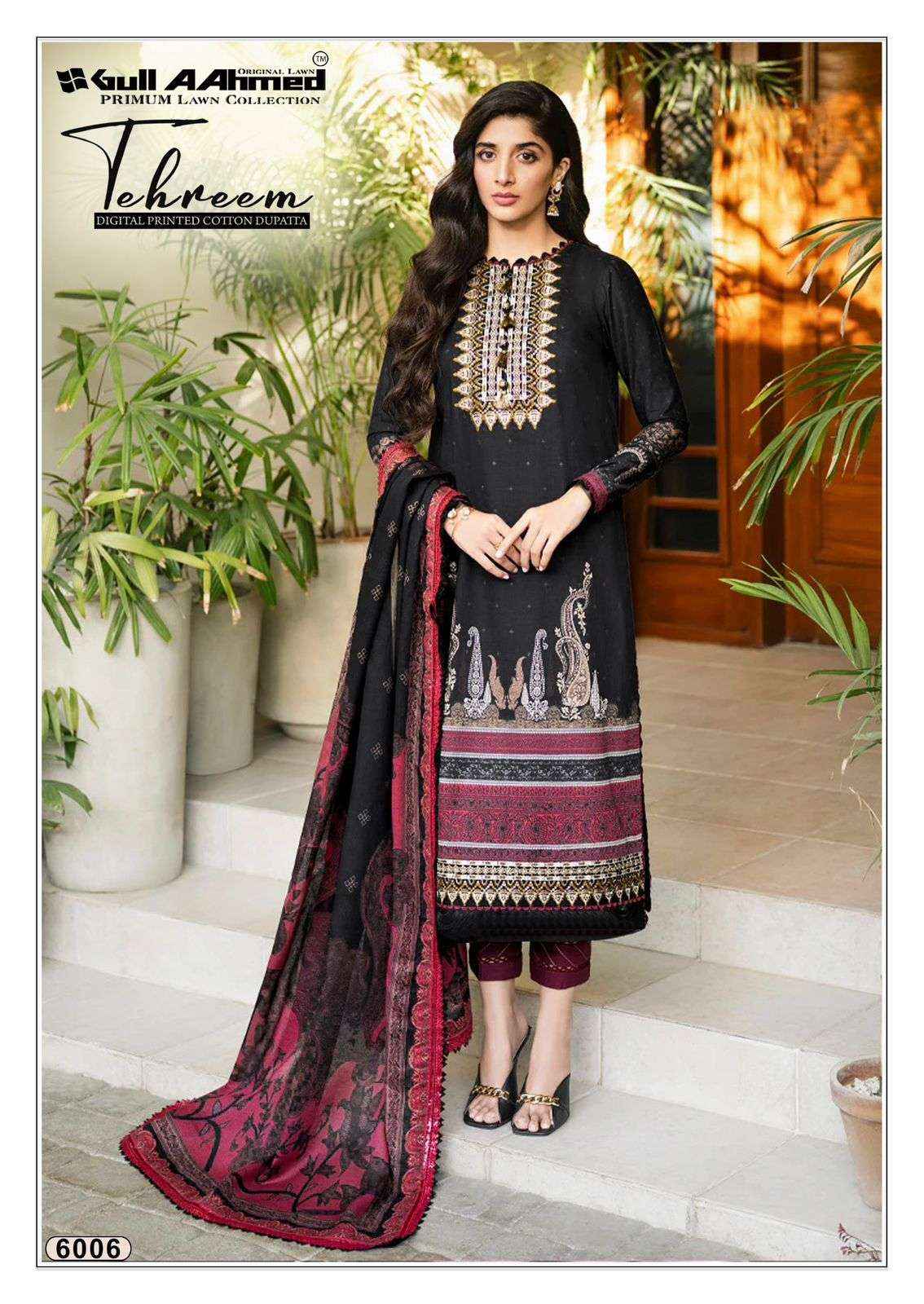 Gull Ahmed Tehreem Vol 6 Unstitch Cotton Ladies Dess Material Wholesale Price ( 6 Pcs Catalogue )