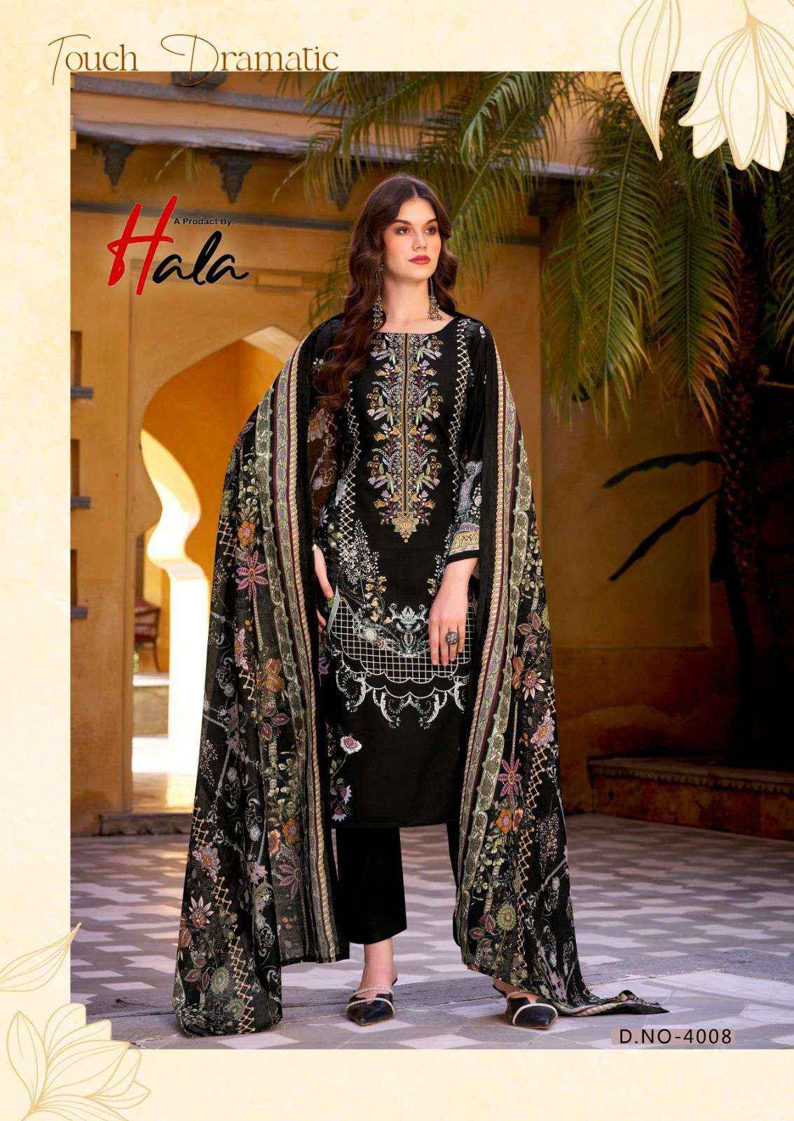 HALA AAYAT VOL 4 COTTON DIGITAL STYLE PRINT WITH FANCY EMBROIDERY WORK SUIT COLLECTION ( 8 PCS CATALOG )
