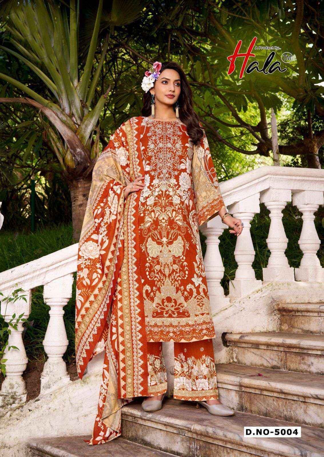 Hala Cotton Aayat Vol 5 Cotton Dress Material Wholesale Surat ( 8 pcs Catalogue )