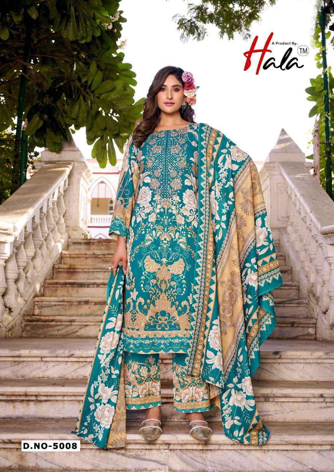 Hala Cotton Aayat Vol 5 Cotton Dress Material Wholesale Surat ( 8 pcs Catalogue )