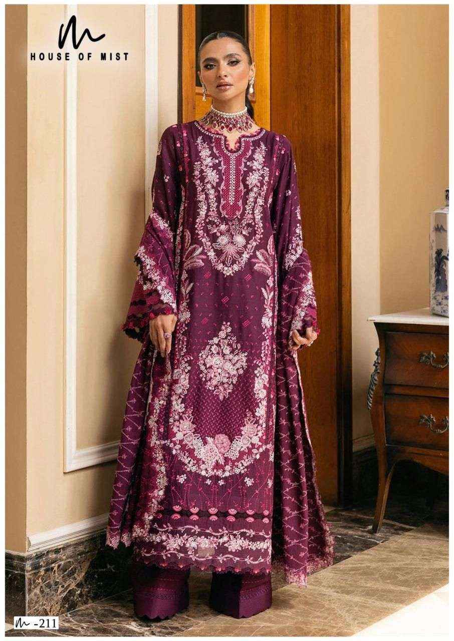 House Of Mist Ghazal Vol 22 Pure Cotton Dress Material Wholesale ( 6 Pcs Catalogue )