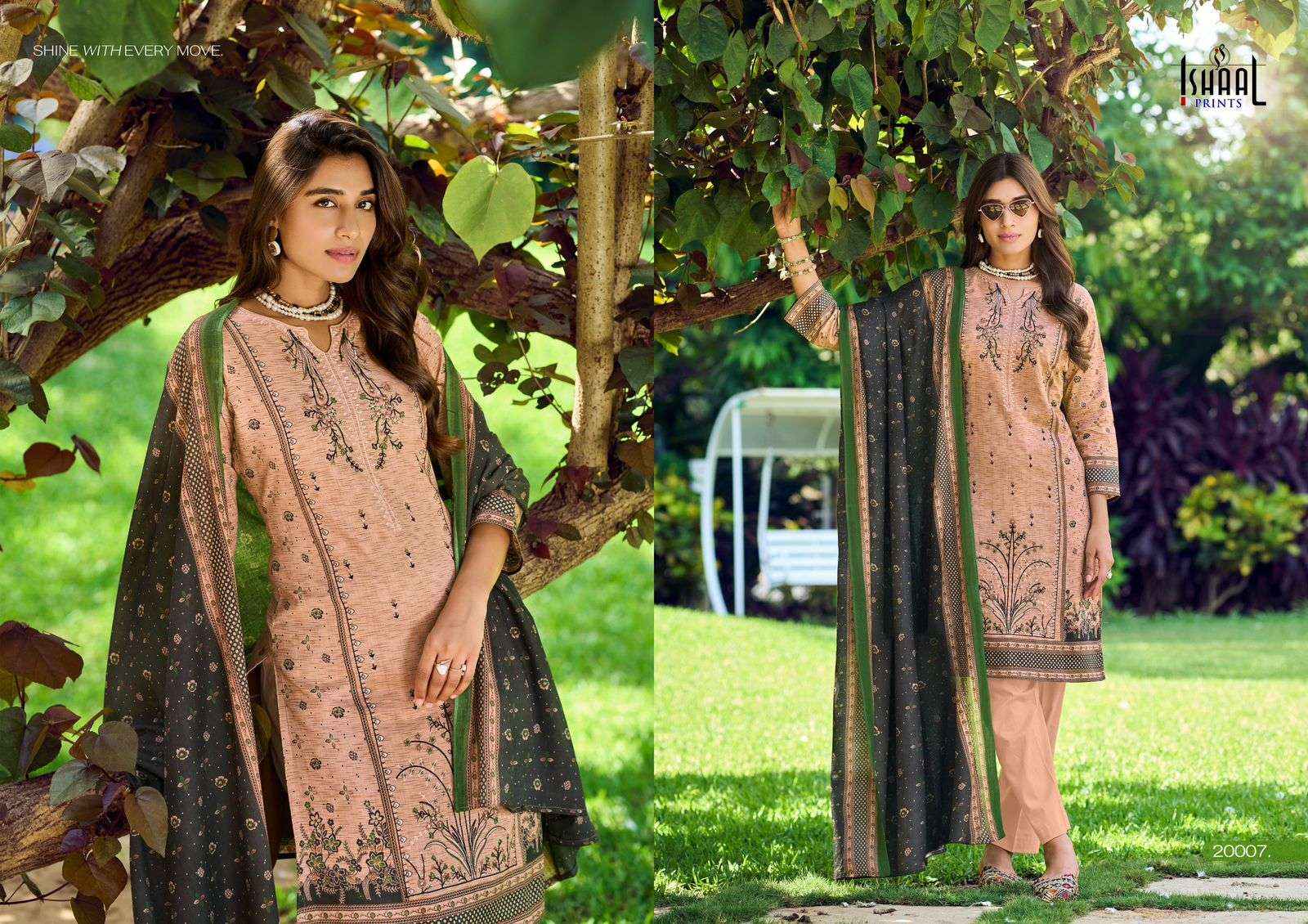 Ishaal Prints Embroidered Vol 20 Pure Lawn Dress Material Wholesale Collection  ( 10 Pcs Catalog )