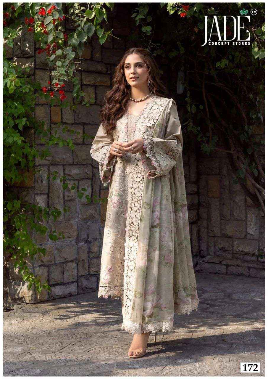 Jade Chevron Vol 18 Heavy Cotton Pakistani Style Dress Material Collection ( 6 Pcs Catalog )