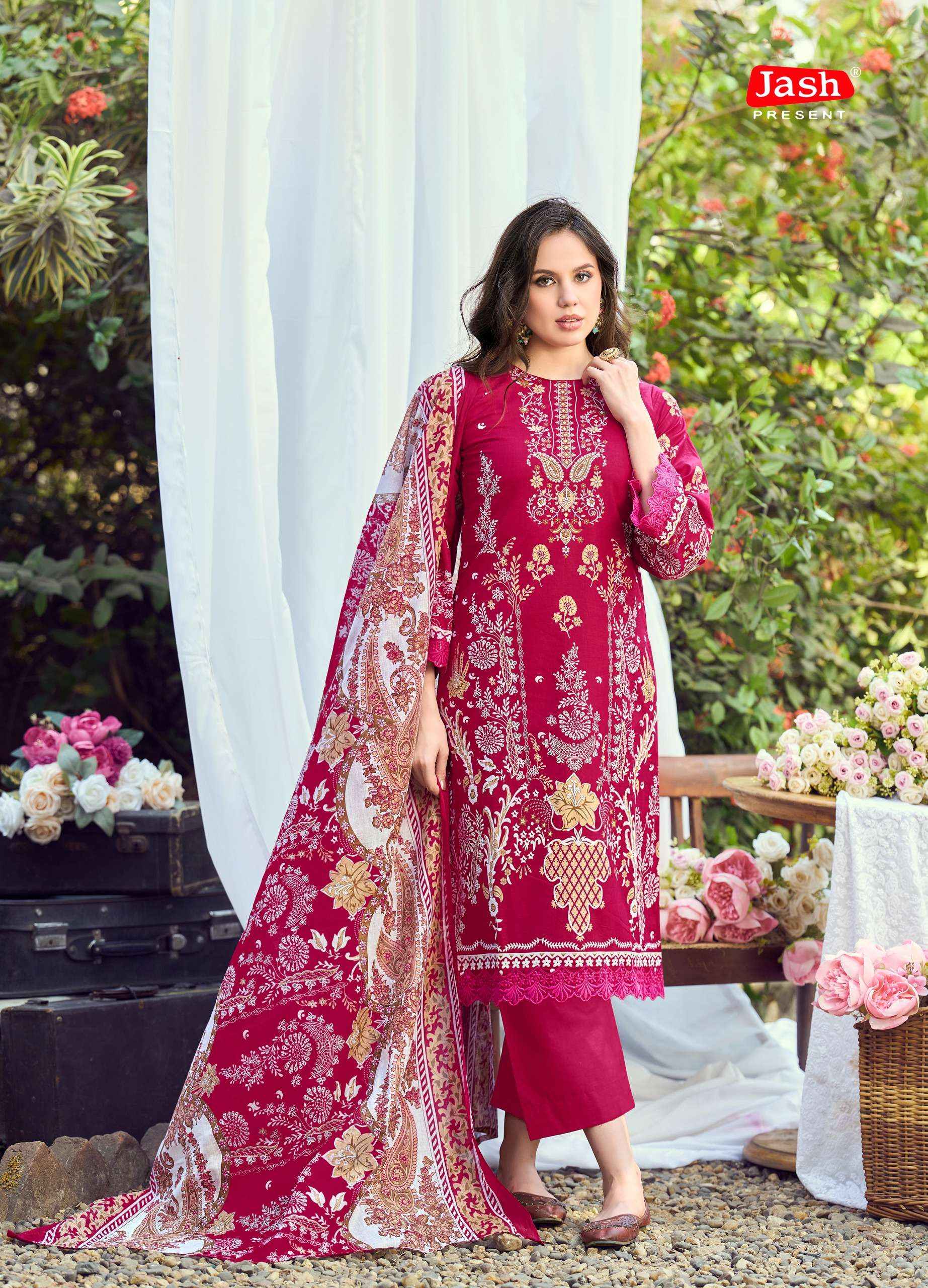 JASH BELLIZA VOL 13 COTTON DIGITAL PRINT DRESS MATERIAL ( 10 PCS  CATALOG )