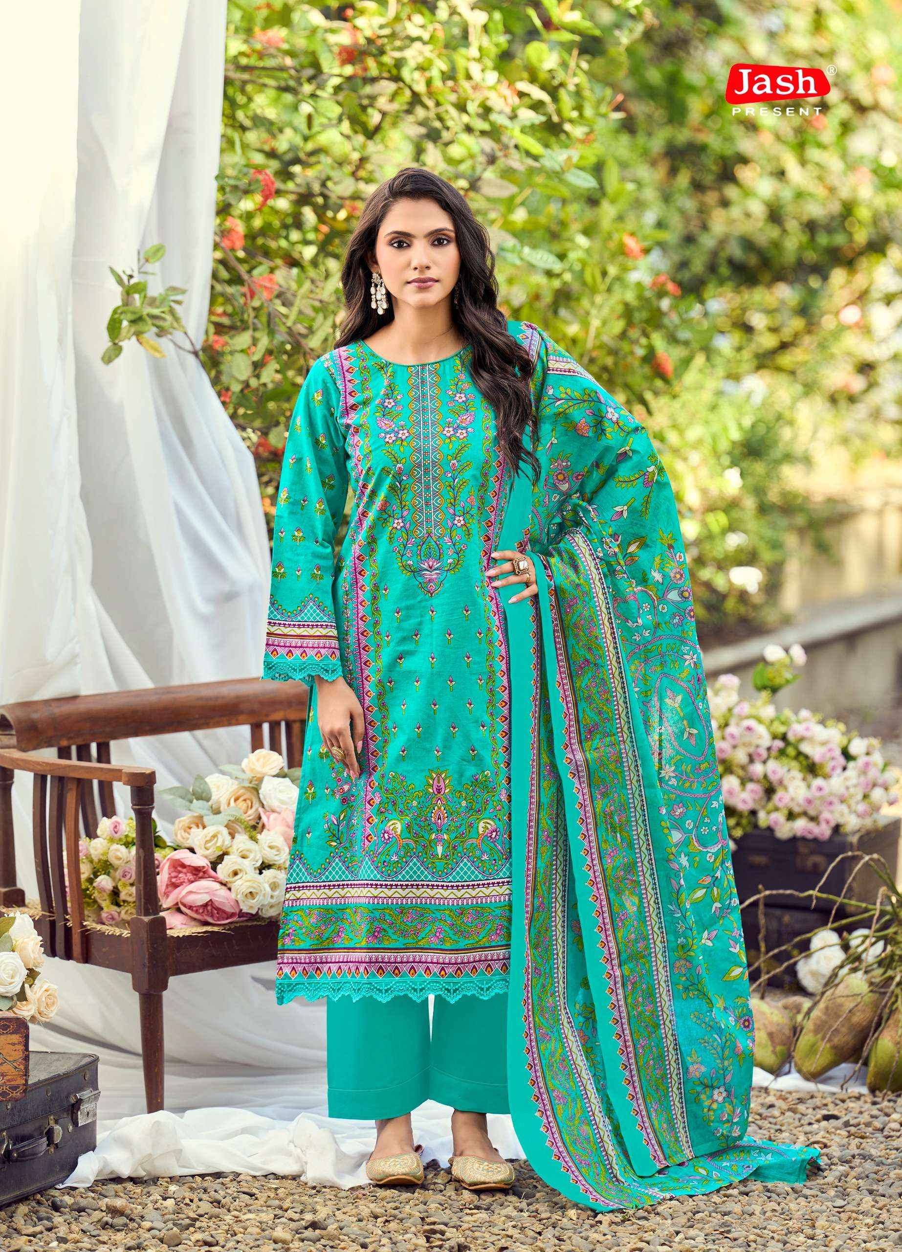 JASH BELLIZA VOL 13 COTTON DIGITAL PRINT DRESS MATERIAL ( 10 PCS  CATALOG )