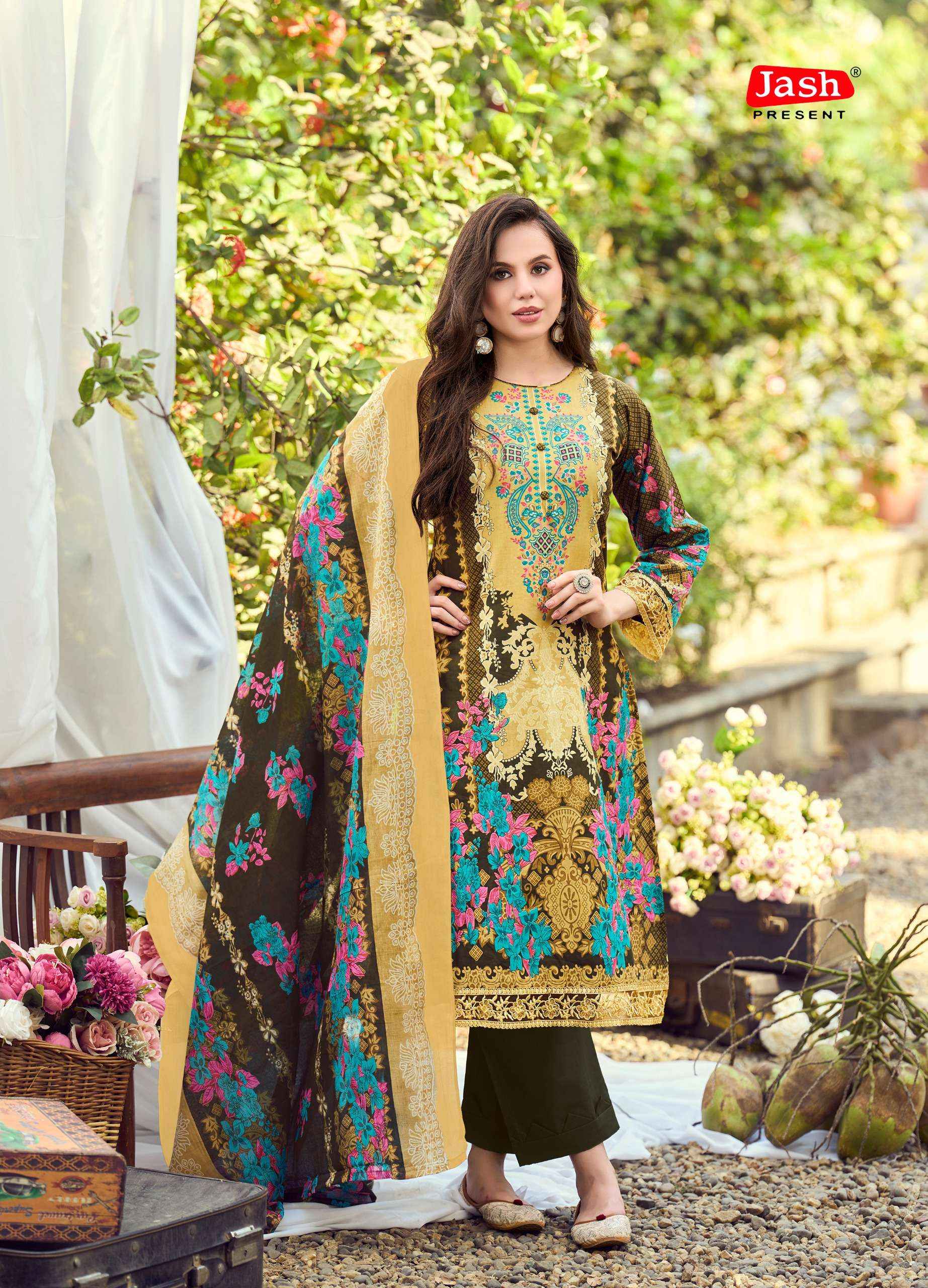 JASH BELLIZA VOL 13 COTTON DIGITAL PRINT DRESS MATERIAL ( 10 PCS  CATALOG )