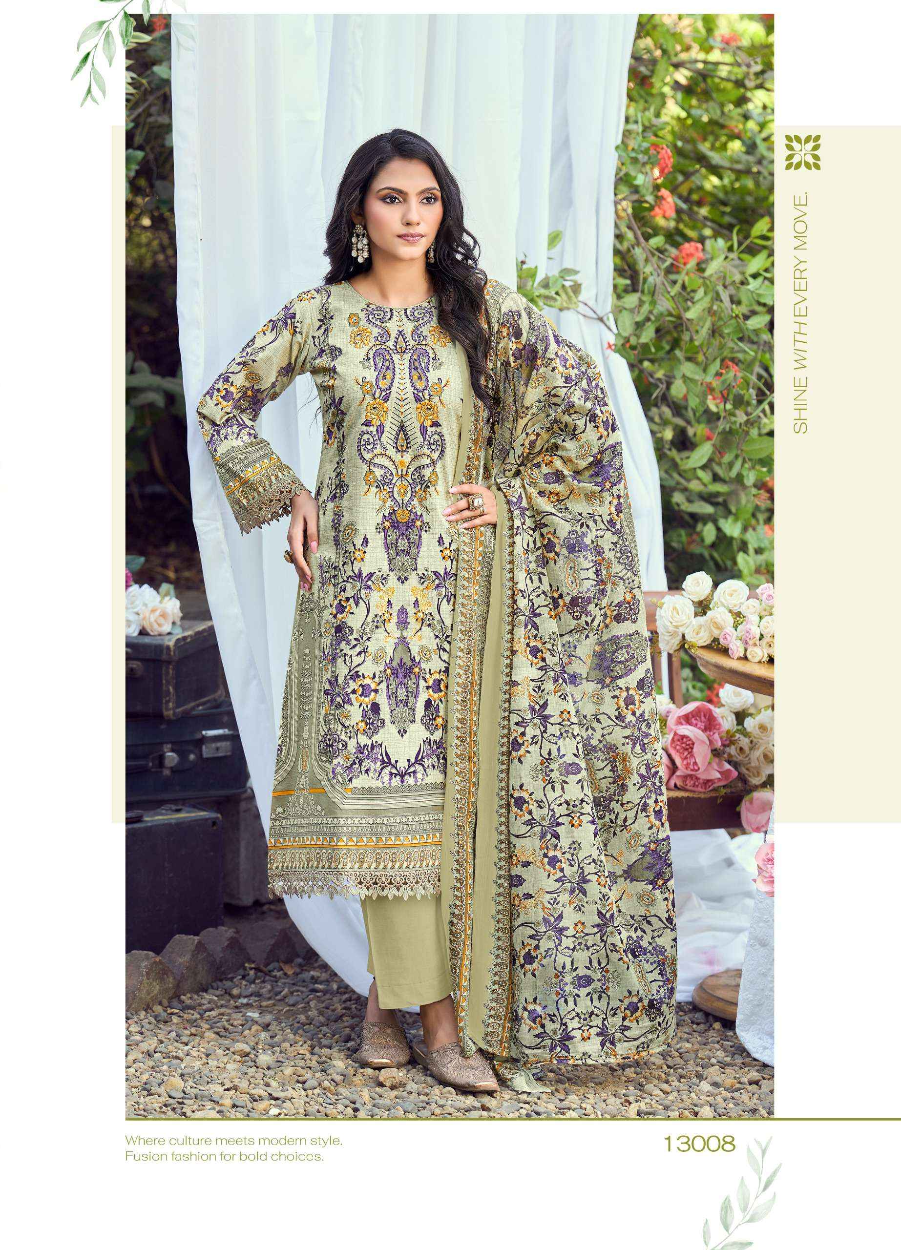 JASH BELLIZA VOL 13 COTTON DIGITAL PRINT DRESS MATERIAL ( 10 PCS  CATALOG )
