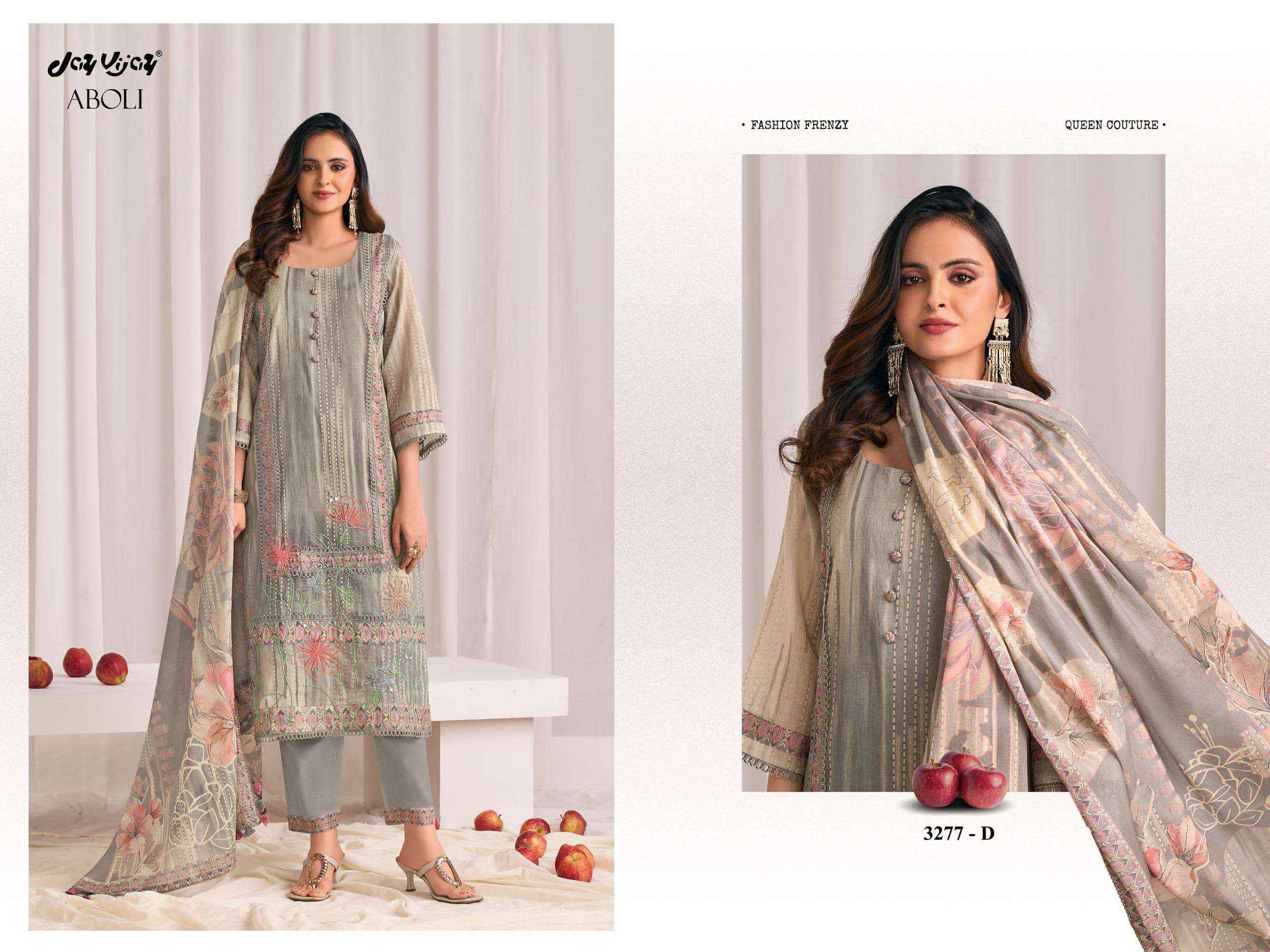 Jay Vijay Aboli 3277 Latest Designs Cotton Dress Material Collection ( 4 Pcs Catalog )