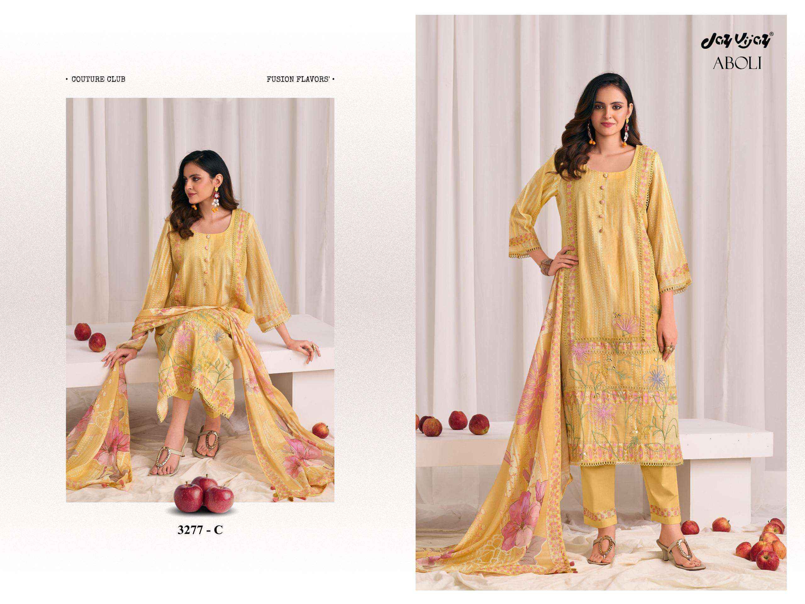 Jay Vijay Aboli 3277 Latest Designs Cotton Dress Material Collection ( 4 Pcs Catalog )