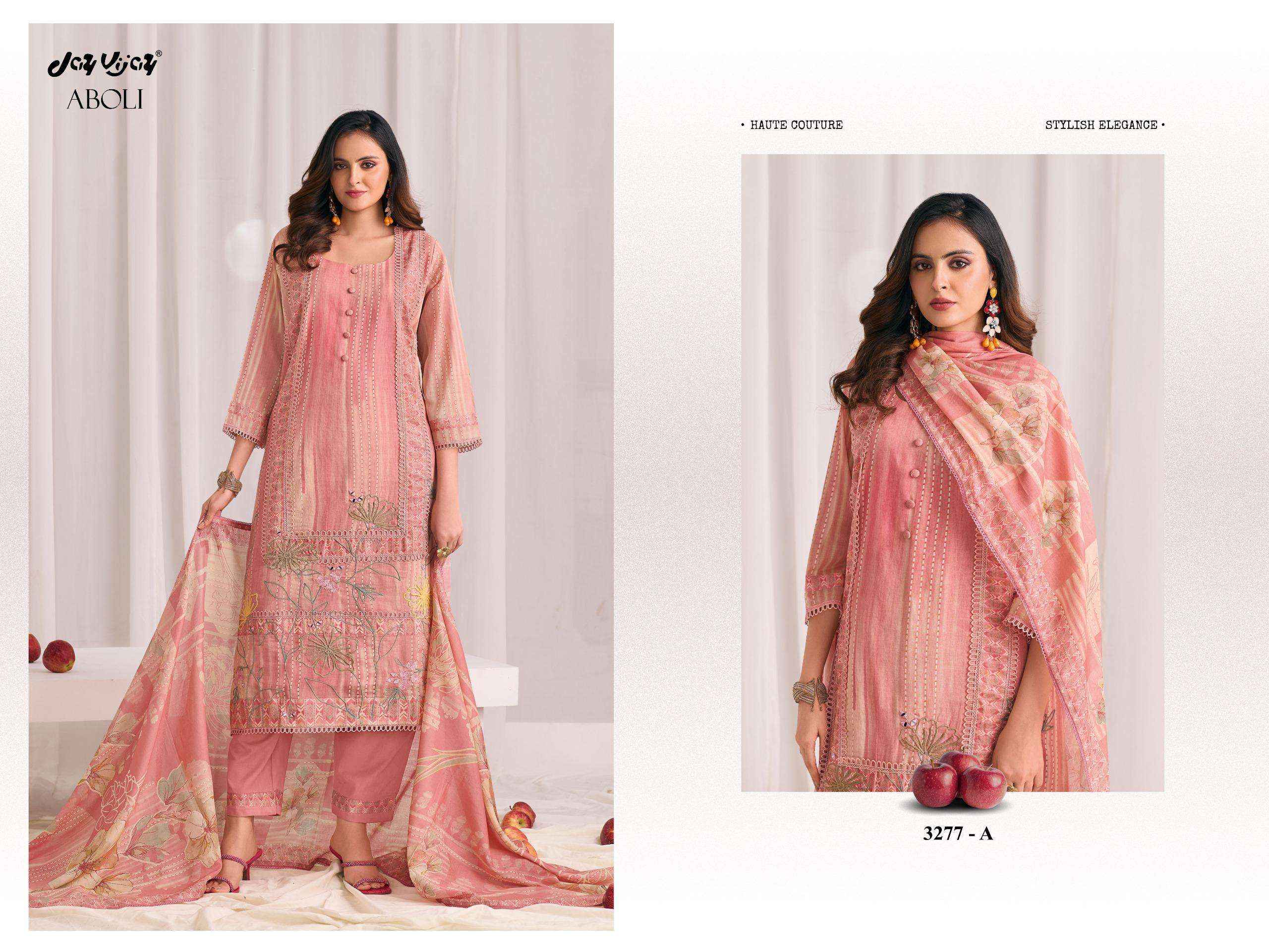 Jay Vijay Aboli 3277 Latest Designs Cotton Dress Material Collection ( 4 Pcs Catalog )