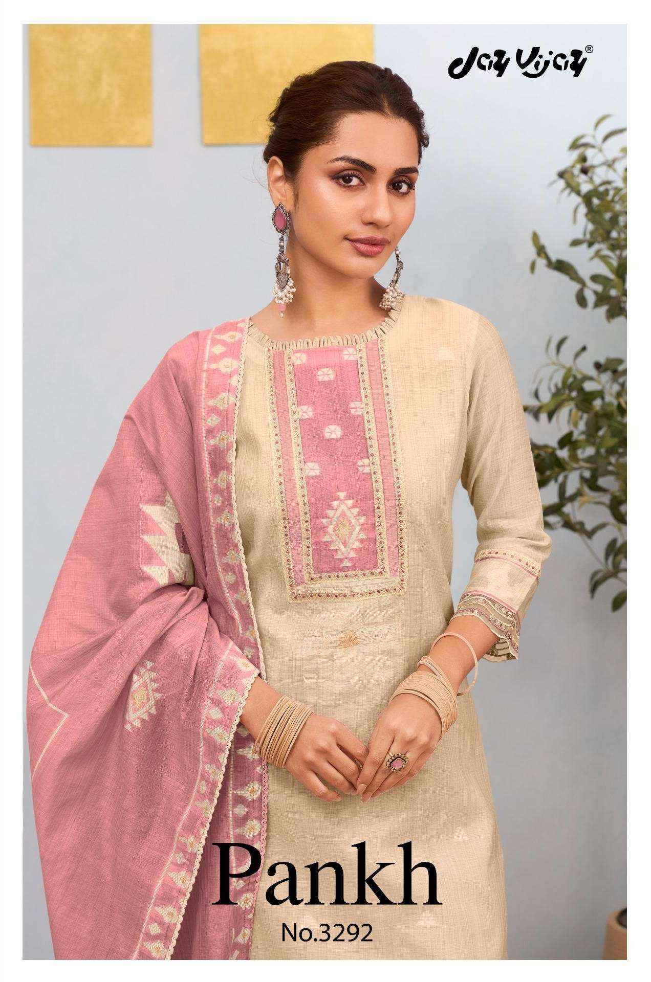 Jay Vijay Pankh 3292 Latest Design Cotton Dress Material Wholesale Collection ( 4 Pcs Catalog )