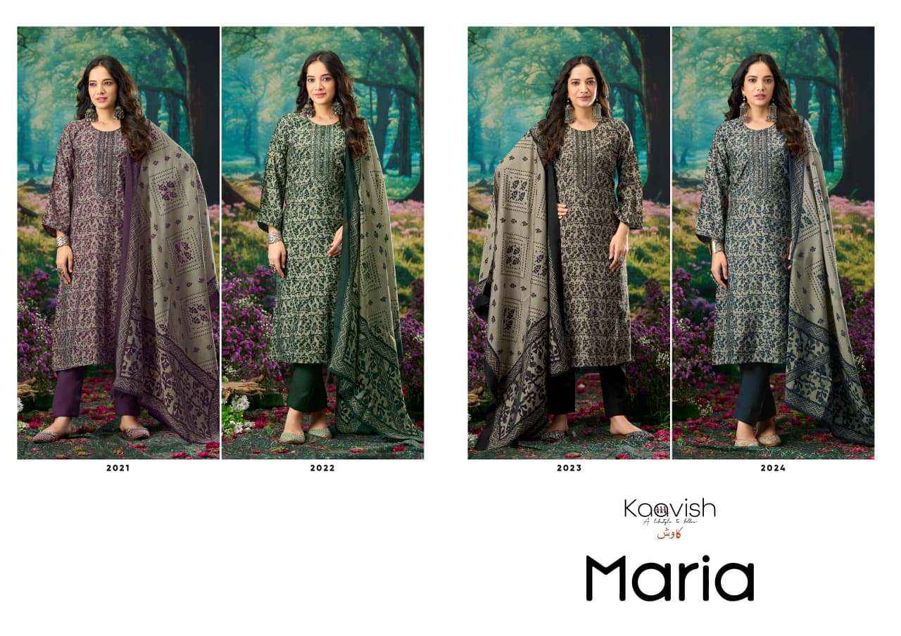 Kaavish Maria Pure Modal Silk Fancy Dress Material Wholesale Collection ( 4 Pcs Catalog )