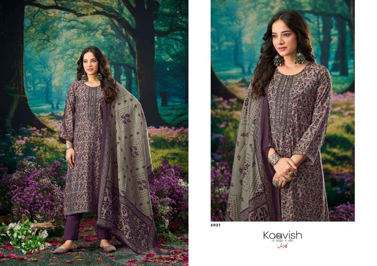 Kaavish Maria Pure Modal Silk Fancy Dress Material Wholesale Collection ( 4 Pcs Catalog )