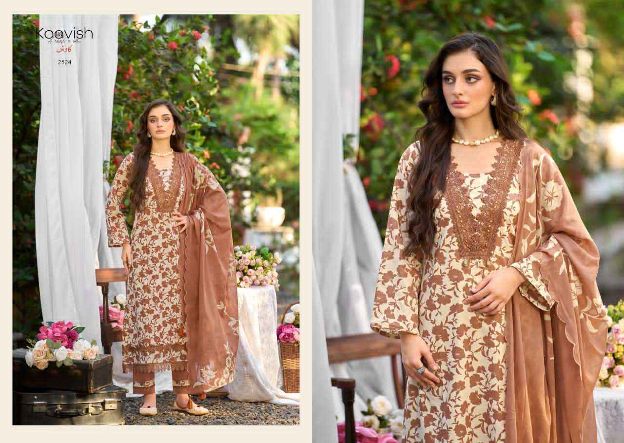 Kaavish Zulfilen Pure Lawn Cotton Ladies Dress Material Wholesale Collection ( 4 Pcs Catalog )