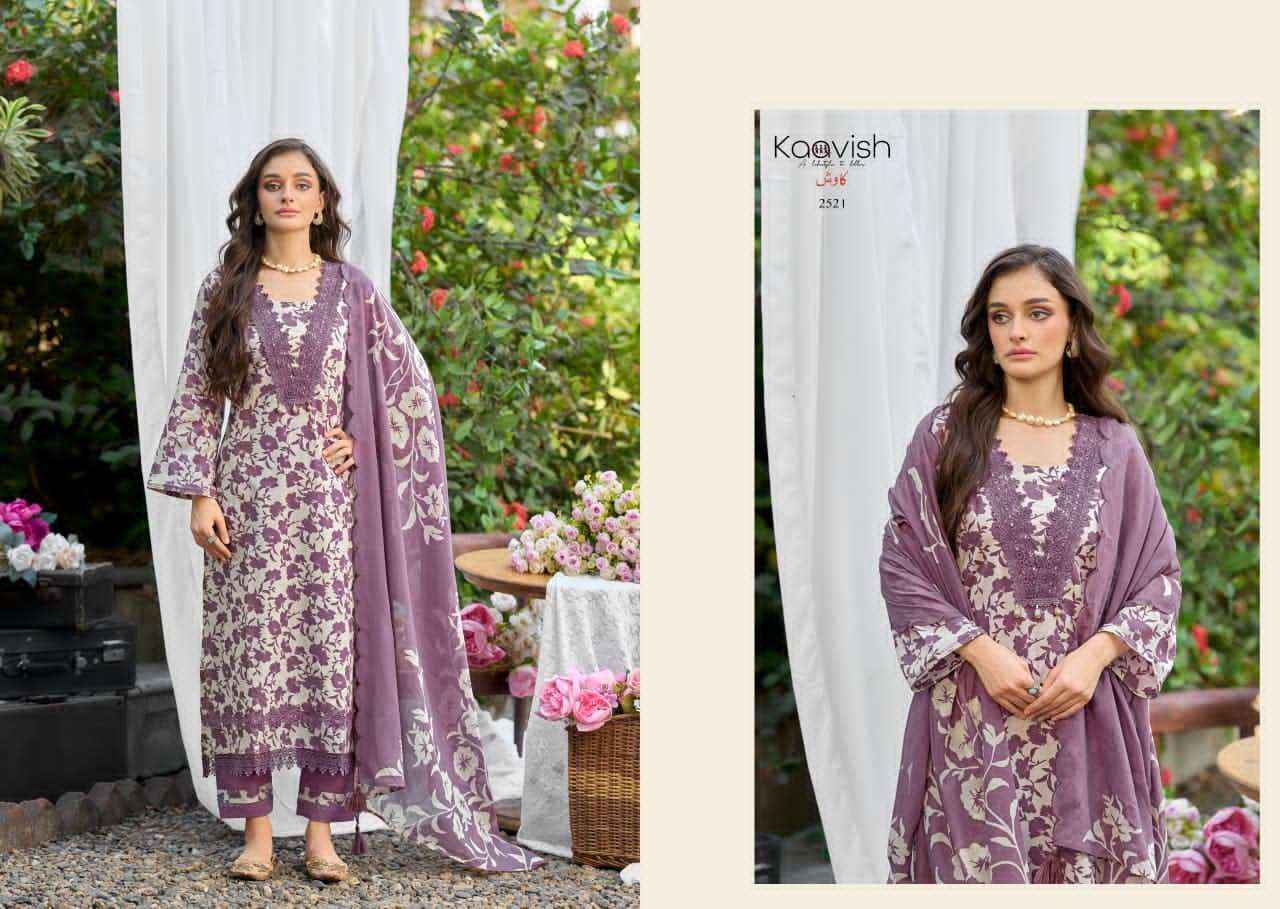 Kaavish Zulfilen Pure Lawn Cotton Ladies Dress Material Wholesale Collection ( 4 Pcs Catalog )