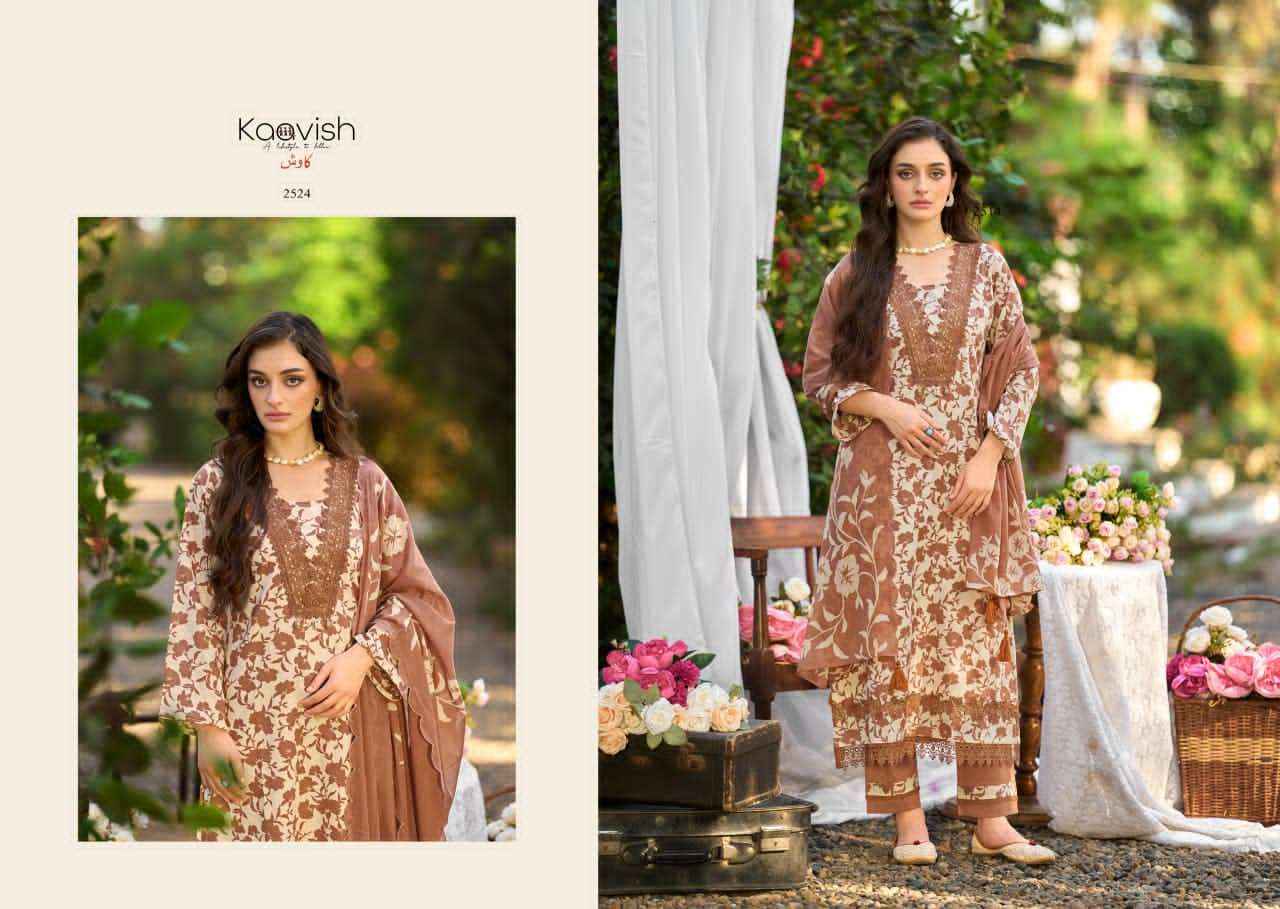Kaavish Zulfilen Pure Lawn Cotton Ladies Dress Material Wholesale Collection ( 4 Pcs Catalog )