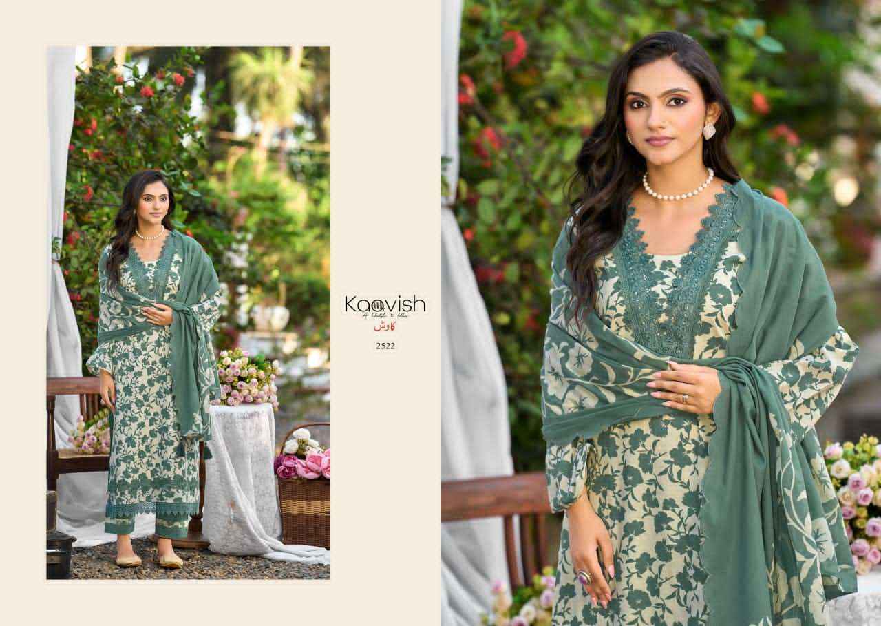 Kaavish Zulfilen Pure Lawn Cotton Ladies Dress Material Wholesale Collection ( 4 Pcs Catalog )