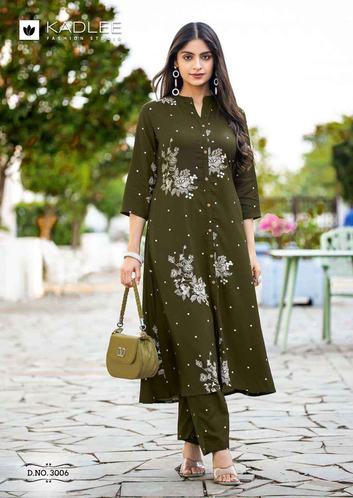Kadlee Karnaee Premium Wear Kurti Bottom Pair Dress Collection ( 6 Pcs Catalog )