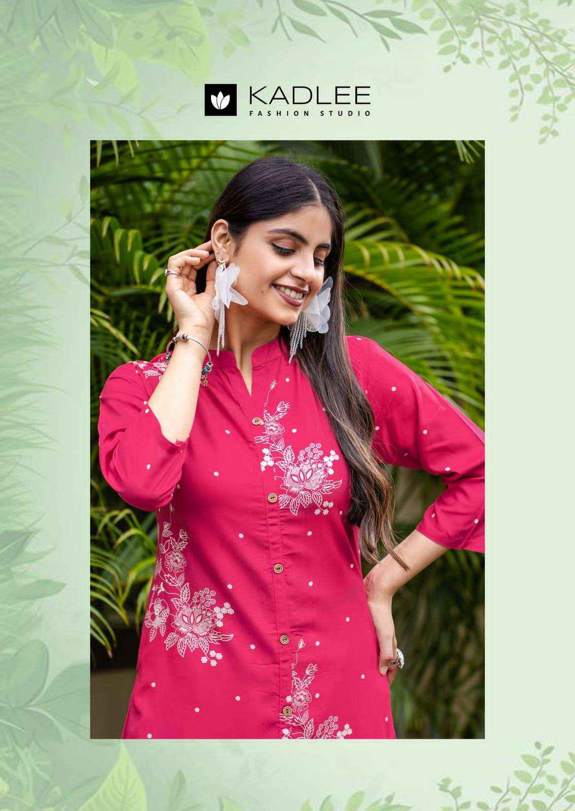 Kadlee Karnaee Premium Wear Kurti Bottom Pair Dress Collection ( 6 Pcs Catalog )
