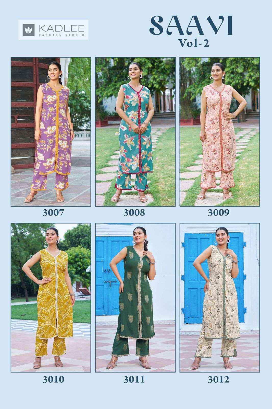 Kadlee Saavi Vol 2 Fancy Top Bottom Pair Set Dress Collection ( 6 Pcs Catalog )