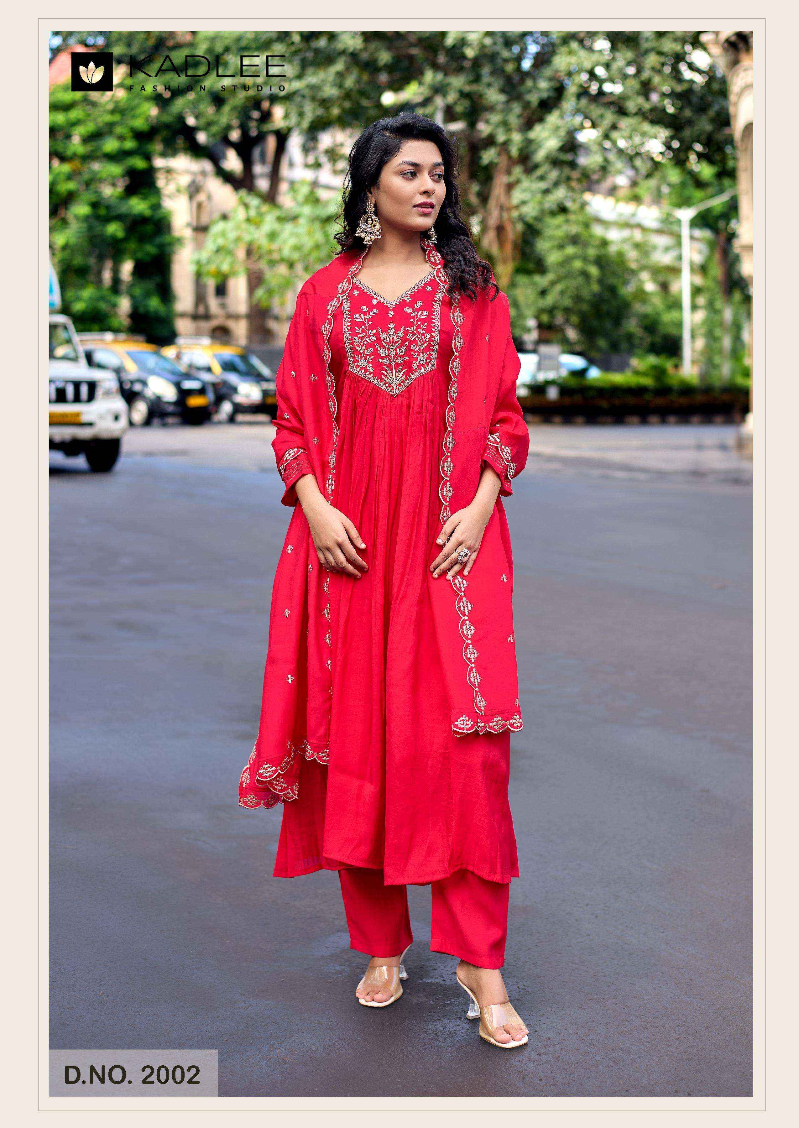Kadlee Shehnaz Chanderi Kurti Combo Set Collection ( 4 Pcs Catalog )