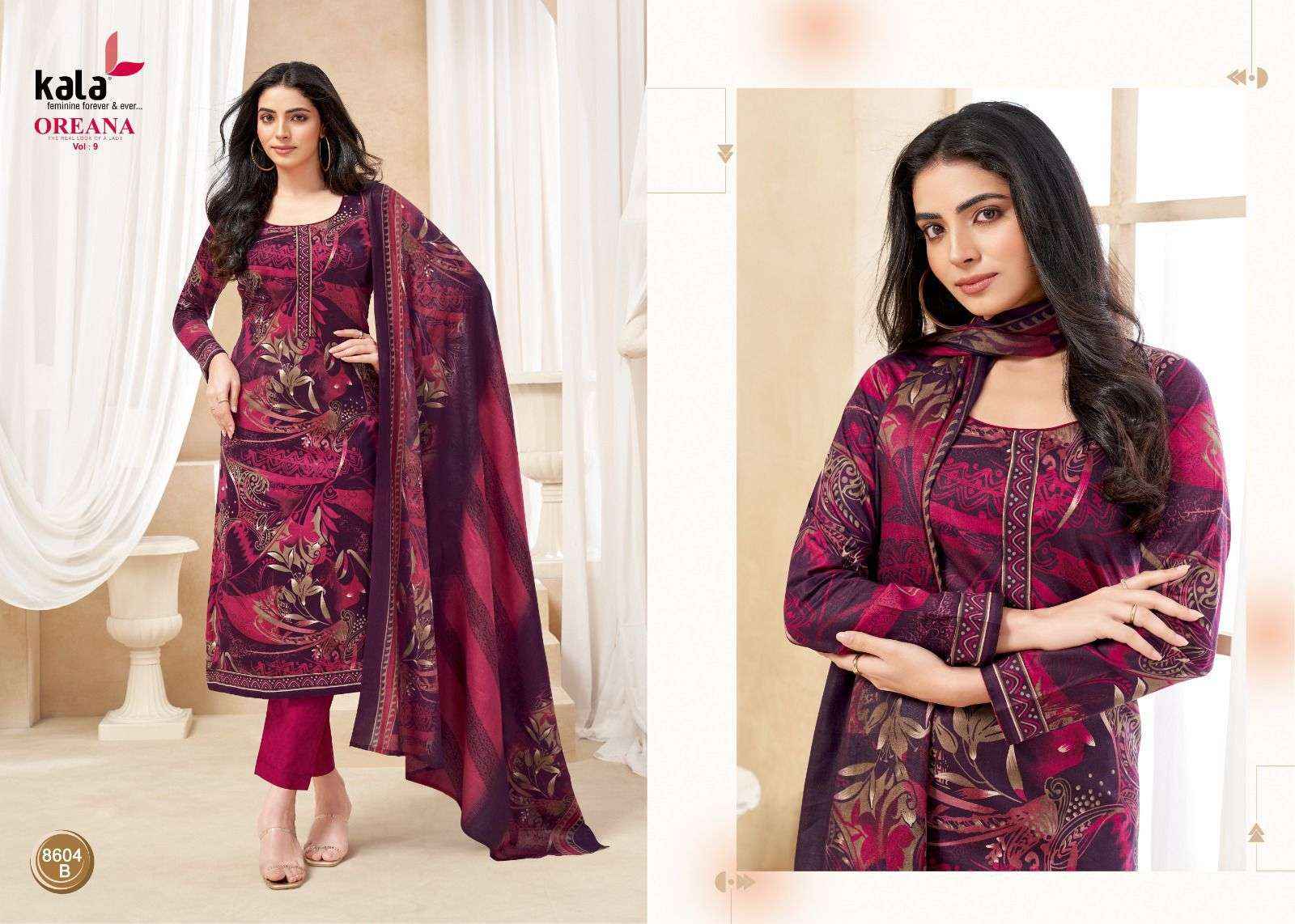 KALA FASHION OREANA VOL 9 COTTON JAIPURI PRINT DRESS COLLECTION ( 12 PCS CATALOG )