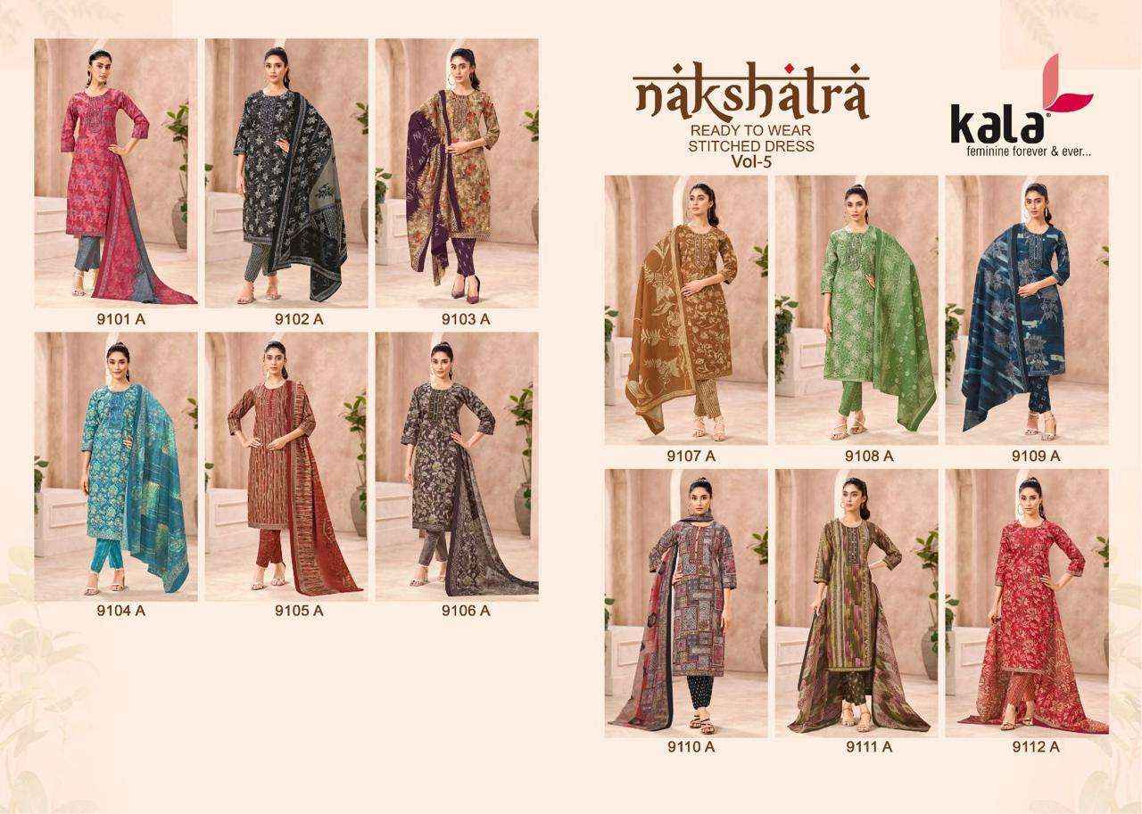 Kala Nakshatra Vol 5 Readymade Cotton 3 Piece Set Collection ( 12 Pcs Catalog )