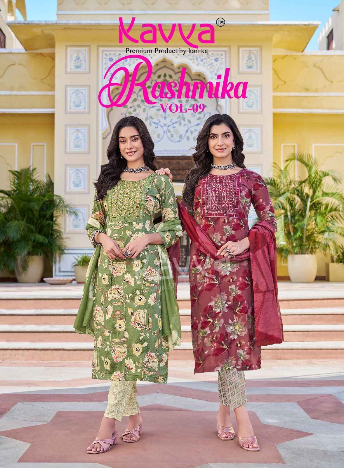 Kavya Rashmika Vol 9 Rayon Readymade Suits Wholesale ( 10 pcs Catalogue )