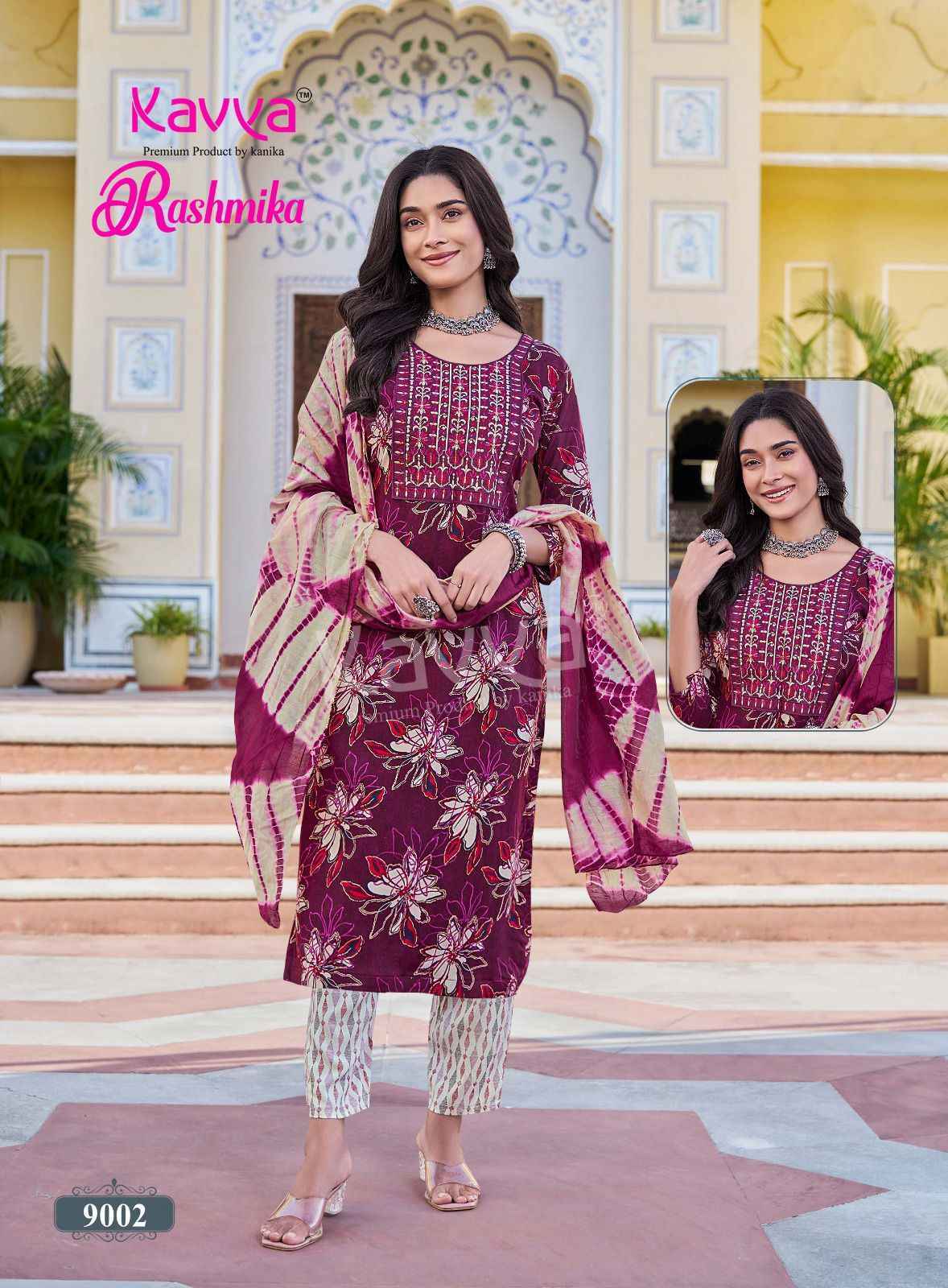 Kavya Rashmika Vol 9 Rayon Readymade Suits Wholesale ( 10 pcs Catalogue )