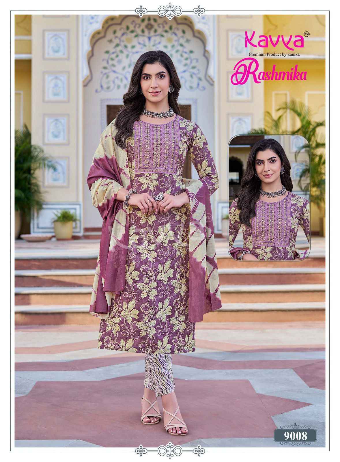 Kavya Rashmika Vol 9 Rayon Readymade Suits Wholesale ( 10 pcs Catalogue )