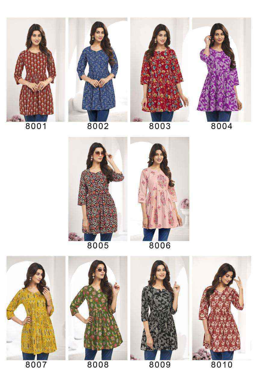 Laado Zara Vol 8 Cotton Kurti Collection ( 10 Pcs Catalog )