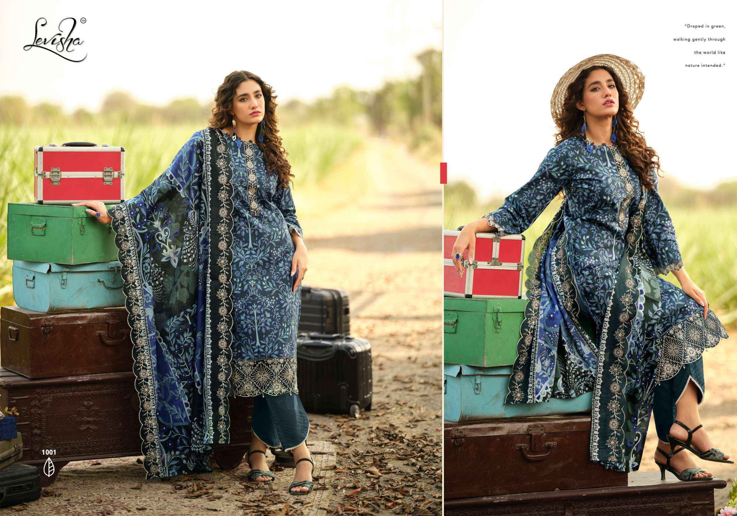 Levisha Humdum Cambric Cotton Dress Material Wholesale Collection ( 6 Pcs Catalog )
