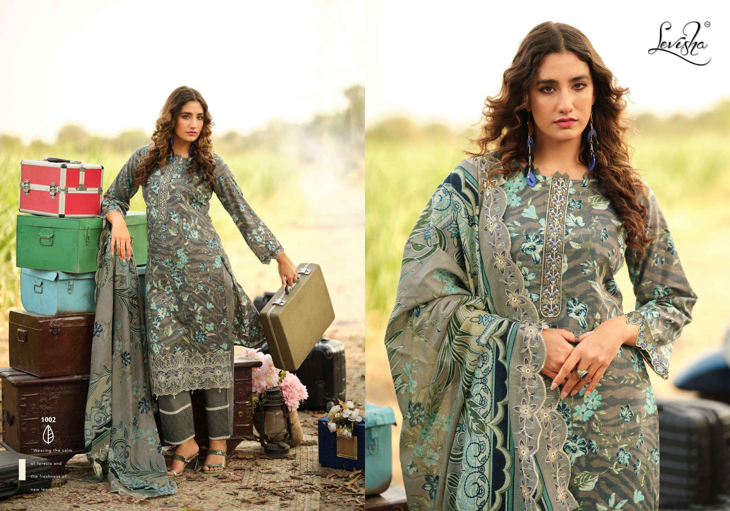 Levisha Humdum Cambric Cotton Dress Material Wholesale Collection ( 6 Pcs Catalog )